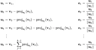 Gram-Schmidt process